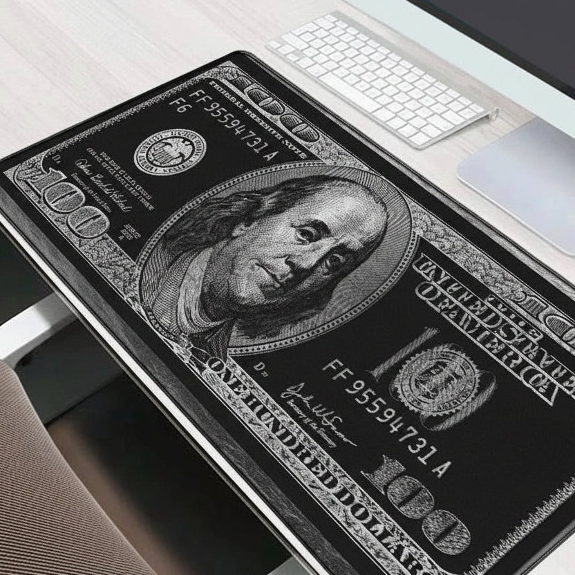 Gaming Laptop Dollar Printing Desk Mat Wrist Pad Mouse Pc Accessories Table Pads Deskmat Gamer Cabinet Keyboard Keycaps Mausepad