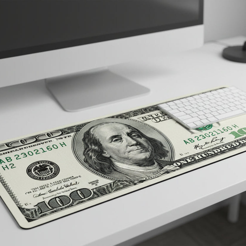 Gaming Laptop Dollar Printing Desk Mat Wrist Pad Mouse Pc Accessories Table Pads Deskmat Gamer Cabinet Keyboard Keycaps Mausepad