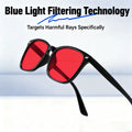 Blue Light Glasses for Woman Sleep Glasses for Blue Light Blocking Red Lens for Computer Gaming Reduce Eyestrain